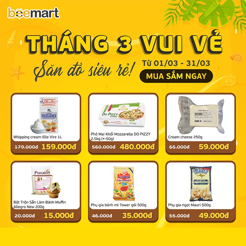 THÁNG 3 VUI VẺ  - SẮM ĐỒ SIÊU RẺ TỚI 50%