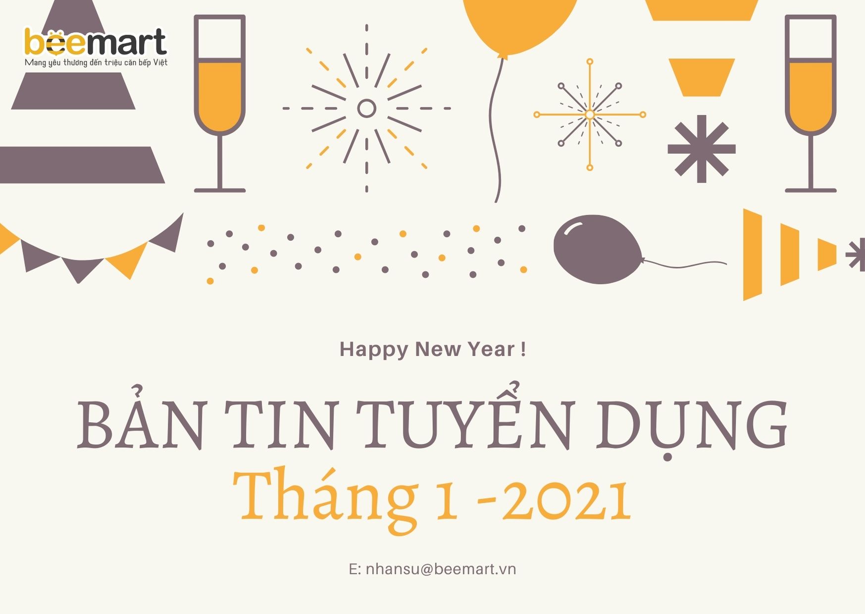 [Beemart 2021] - Bản tin TUYỂN DỤNG THÁNG 1