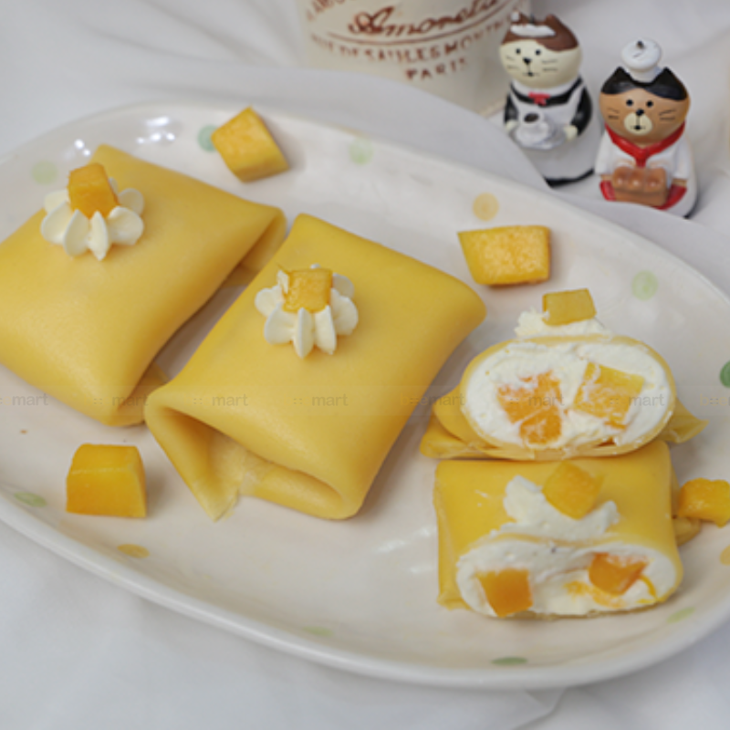 Cách làm bánh crepe xoài (Fresh Mango Crepe) thơm ngon mát lành cho ngày hè