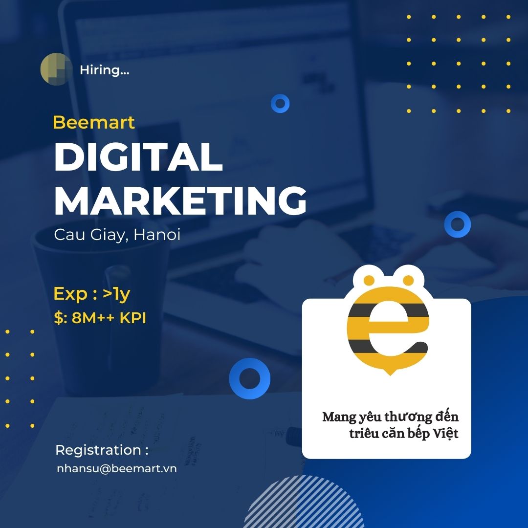 [BEEMART] TUYỂN DỤNG NHÂN VIÊN DIGITAL MARKETING