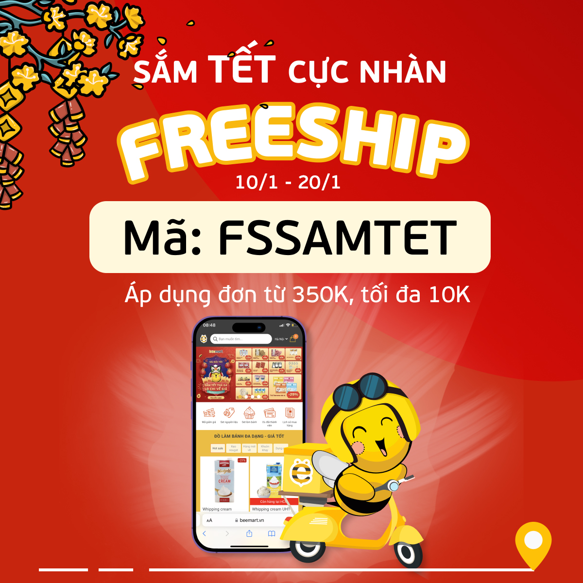 SẮM TẾT CỰC NHÀN BEE FREESHIP MỌI ĐƠN TỪ 350K