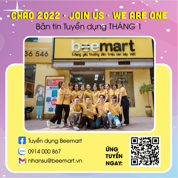 [Beemart 2022] - Bản tin TUYỂN DỤNG THÁNG 1