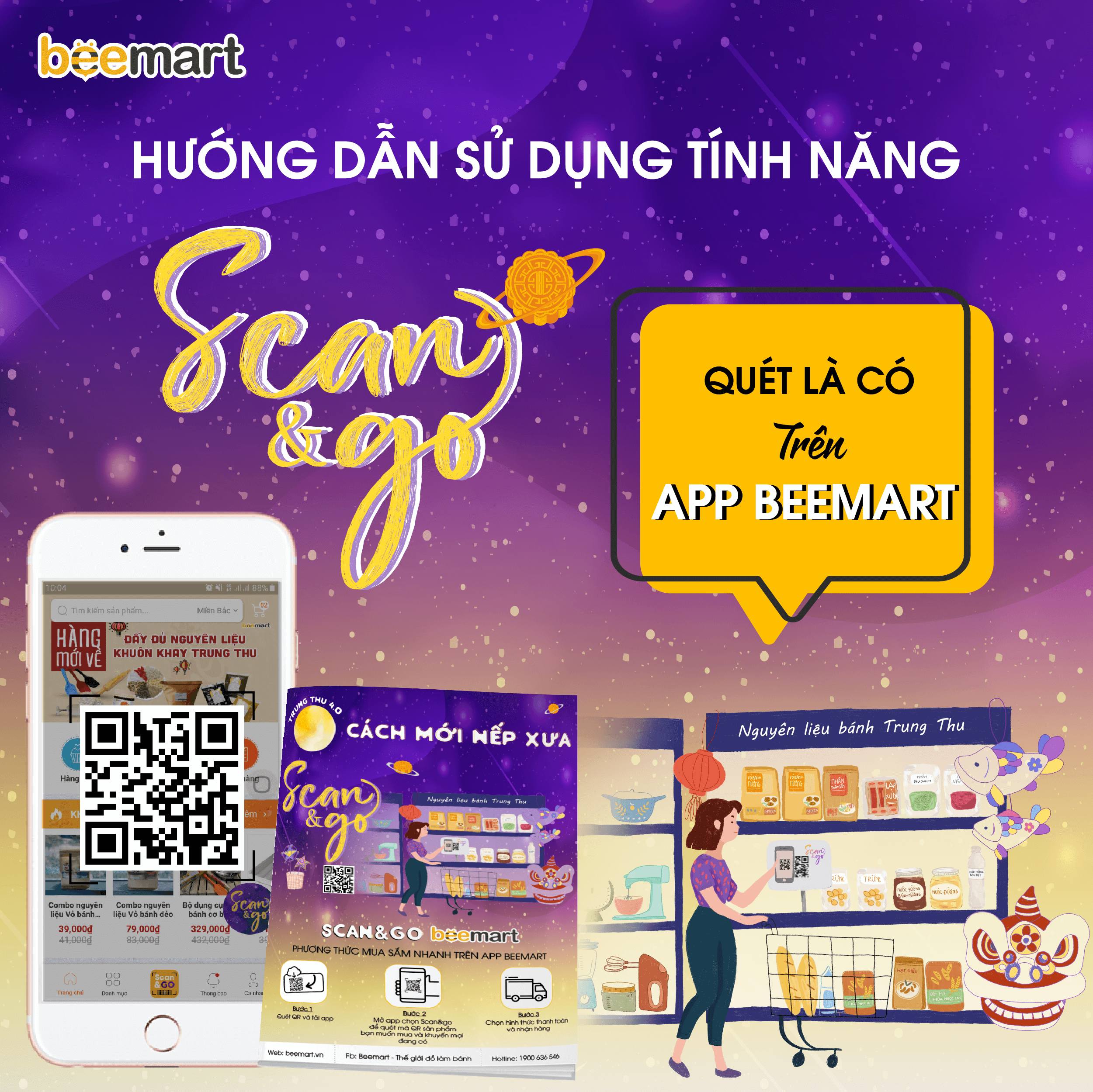 Hướng dẫn sử dụng tính năng Scan & Go - Quét là có trên App Beemart