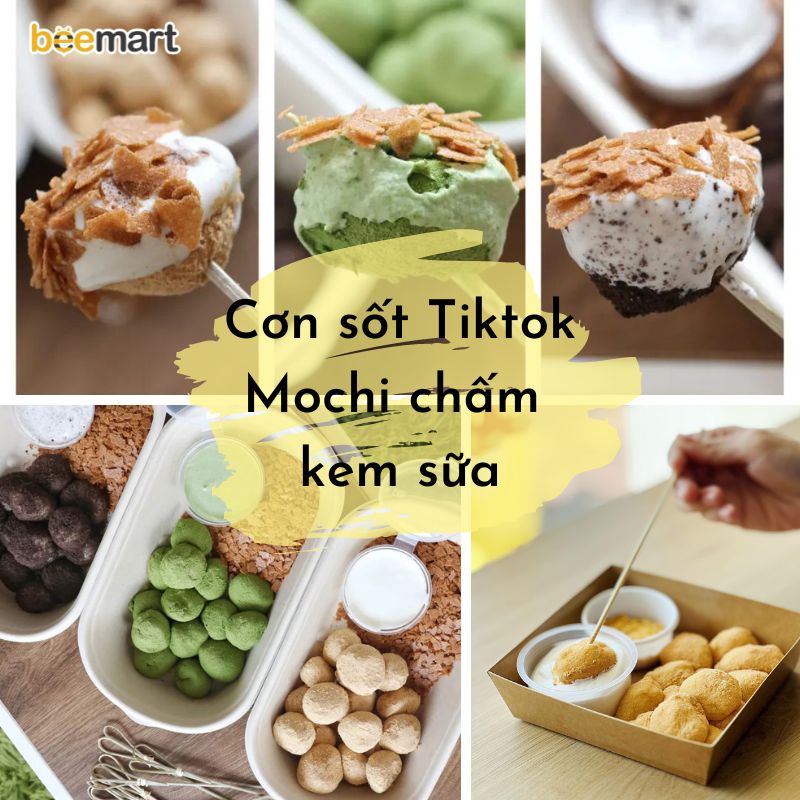 Giải mã món bánh mochi chấm kem sữa gây sốt Tiktok với cách làm siêu dễ