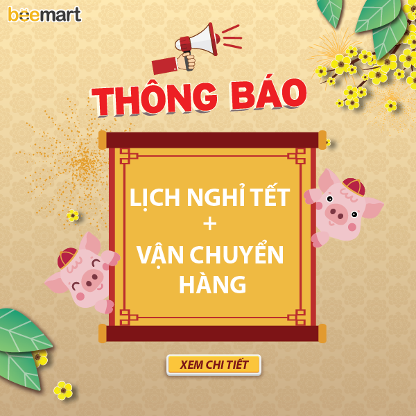 THÔNG BÁO NGHỈ TẾT KỶ HỢI 2019 - NHẬN SHIP TỈNH ĐẾN HẾT 25/01/2019