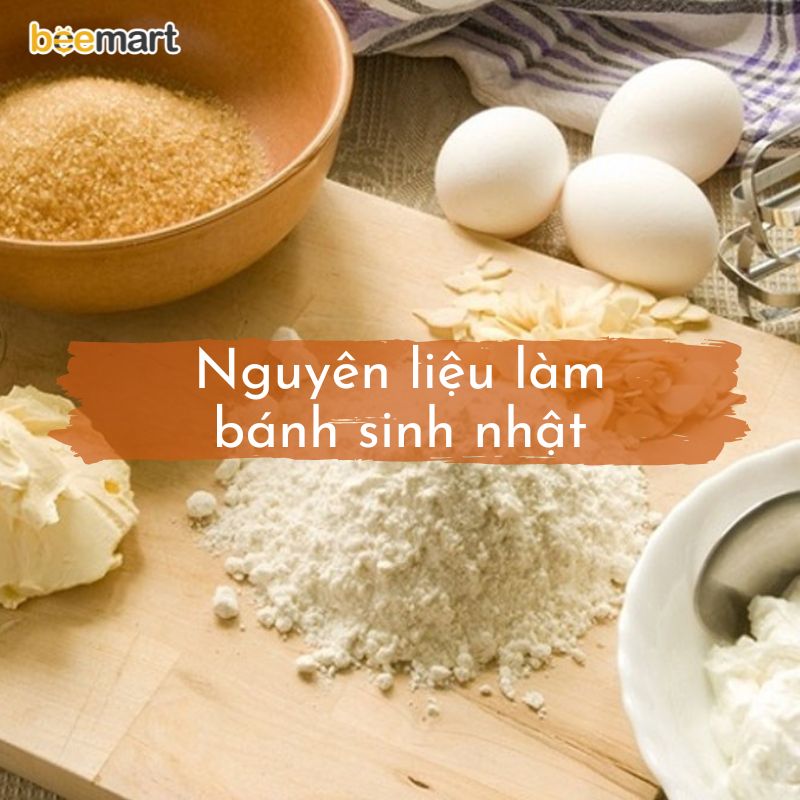 Nguyên liệu làm bánh kem cơ bản nhất cho người mới bắt đầu