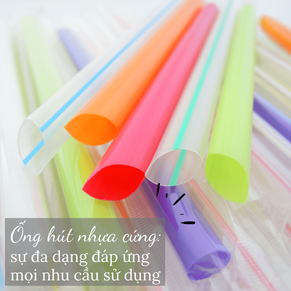 Ống hút nhựa cứng: sự đa dạng đáp ứng mọi nhu cầu sử dụng