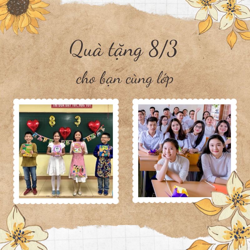 1001+ Quà tặng 8/3 cho bạn cùng lớp cute, hài hước giá siêu hạt dẻ