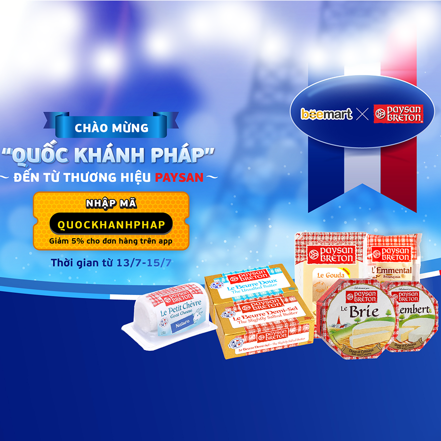 Sale tưng bừng - Mừng quốc khánh Pháp