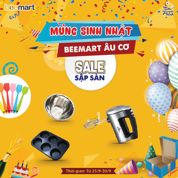 SALE UP TO 30% MỪNG SINH NHẬT BEEMART ÂU CƠ !!