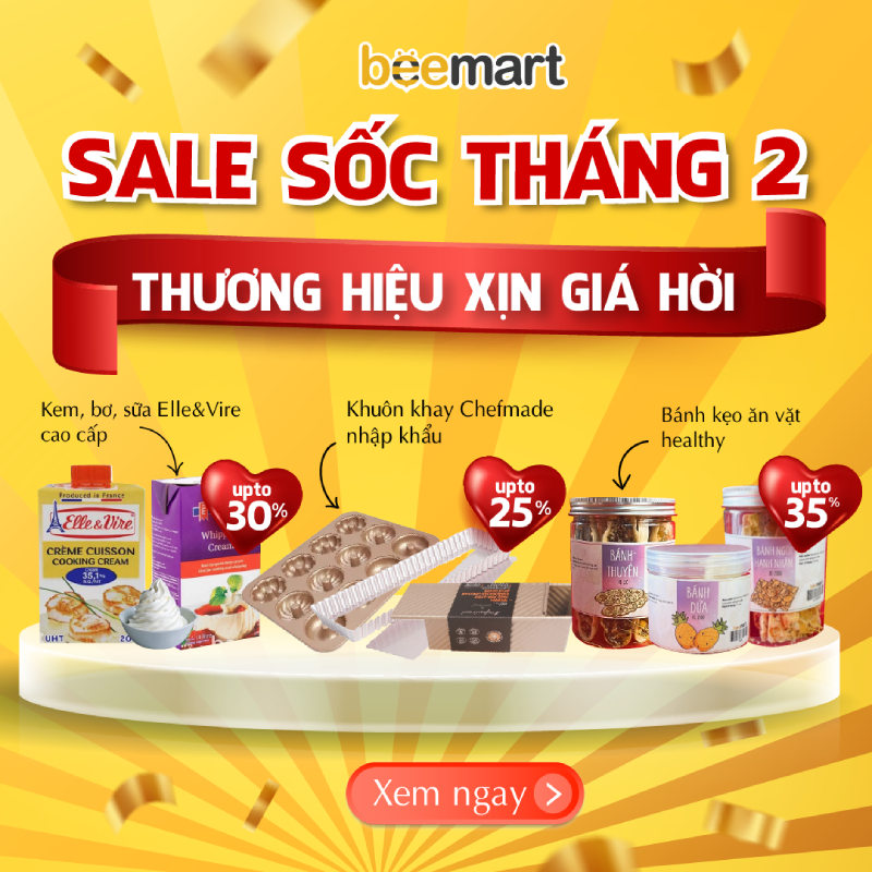 SĂN SALE ĐỒ LÀM BÁNH HOT CÙNG BEEMART - DUY NHẤT THÁNG 2/2022