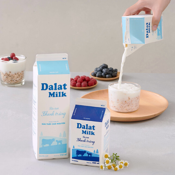 Sữa thanh trùng dalat milk và những công thức chế biến cực hấp dẫn