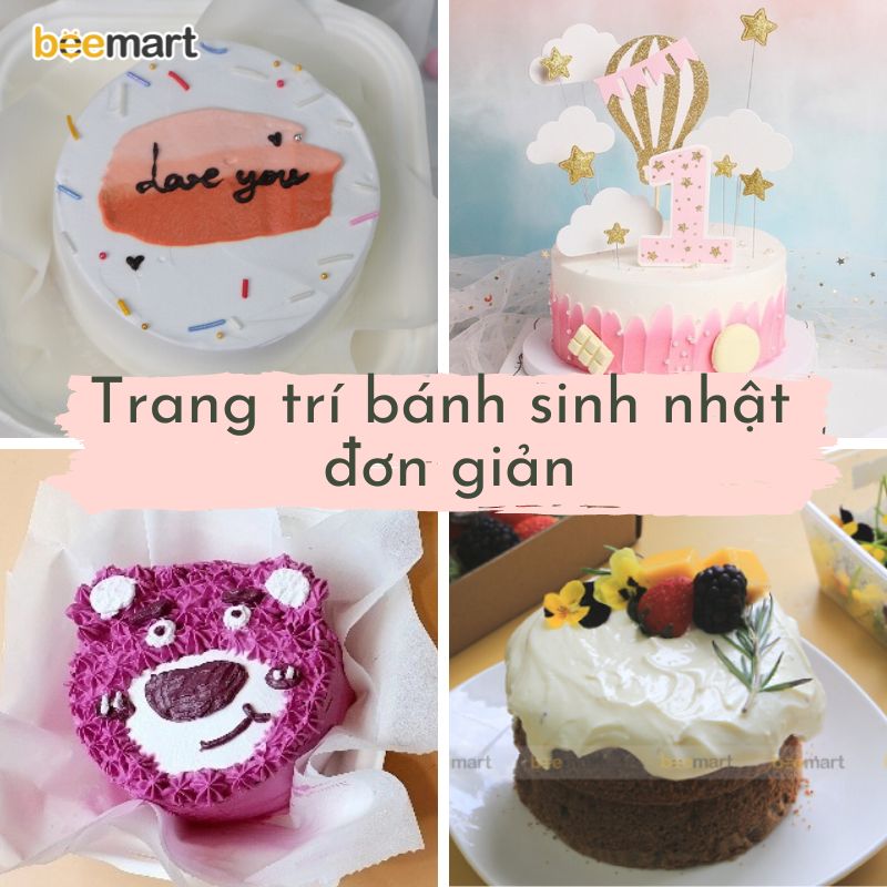 Cách trang trí bánh gato cực đơn giản chỉ trong 3 phút