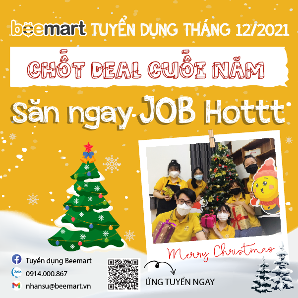 [Beemart 2021] - Bản tin TUYỂN DỤNG THÁNG 12