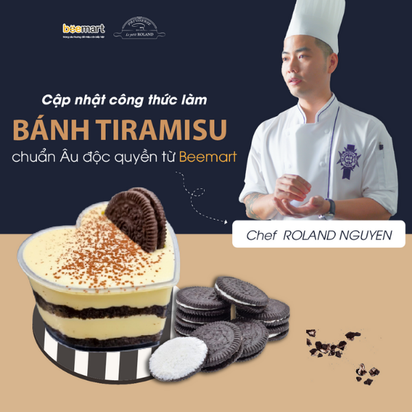 CẬP NHẬP CÔNG THỨC LÀM BÁNH TIRAMISU CHUẨN CHÂU ÂU ĐỘC QUYỀN TỪ BEEMART