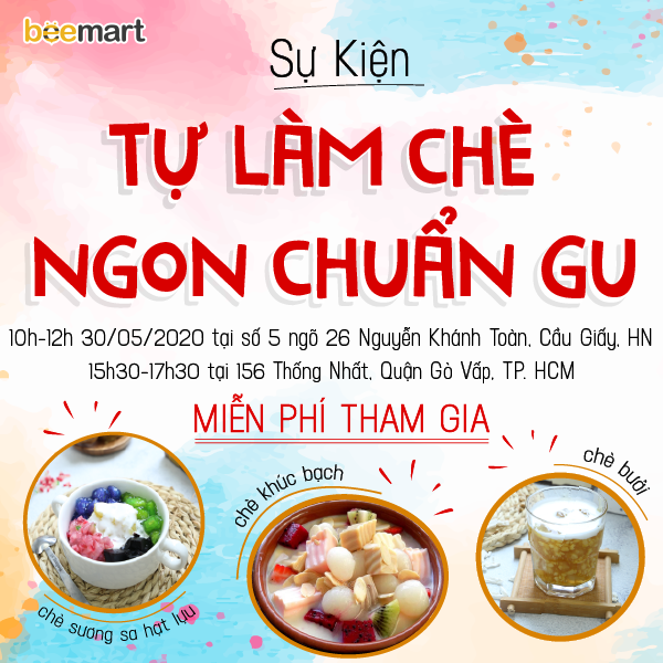 Ghé Beemart, trải nghiệm workshop hướng dẫn cách nấu chè ngon!!!