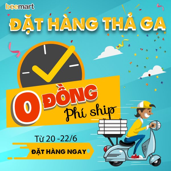 Đặt hàng thả ga - 0 đồng phí ship