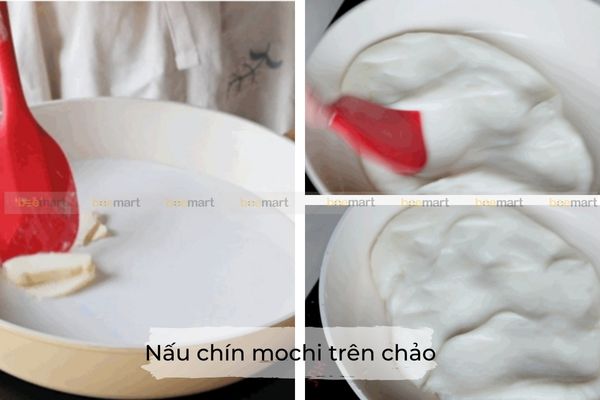 cách làm mochi chấm kem sữa