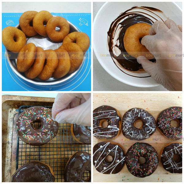 nguyên liệu làm bánh donut