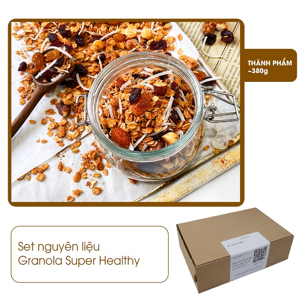 Set nguyên liệu làm granola