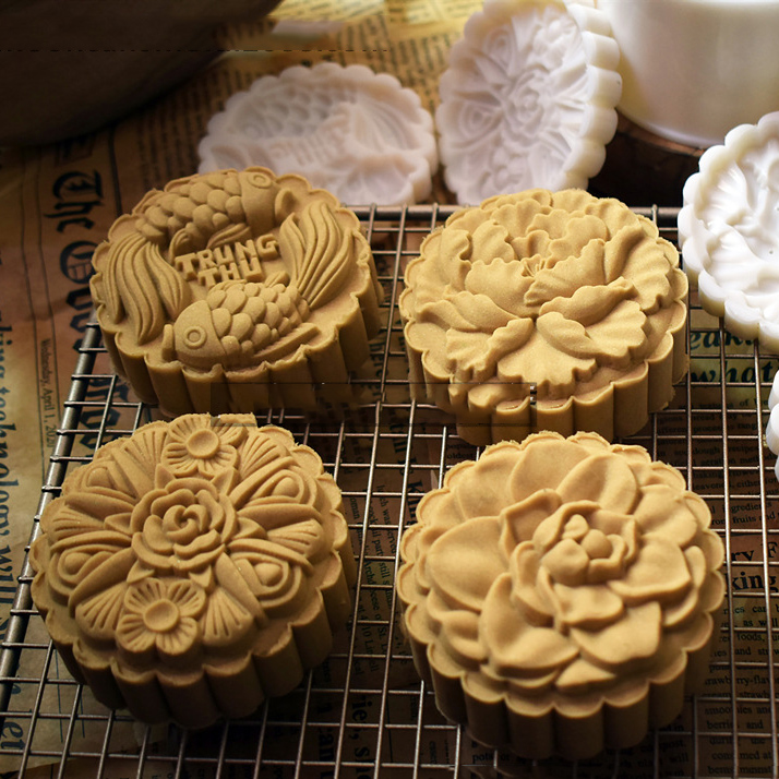 Khuôn bánh trung thu lò xo 200gr