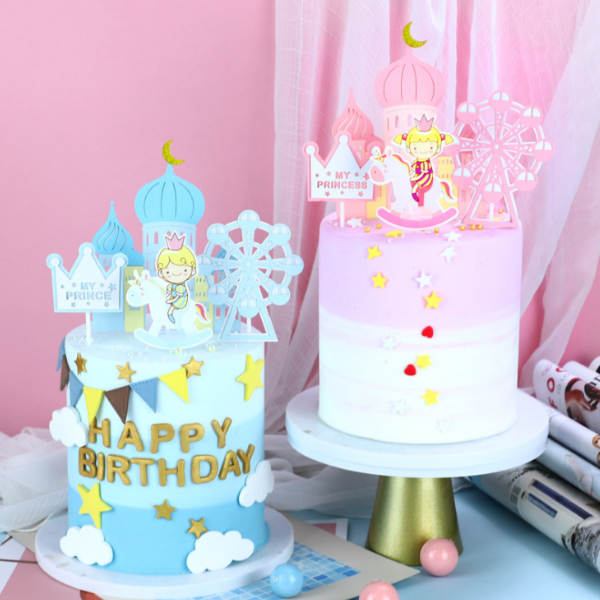 Set que cắm lâu đài+ công chúa hồng-a