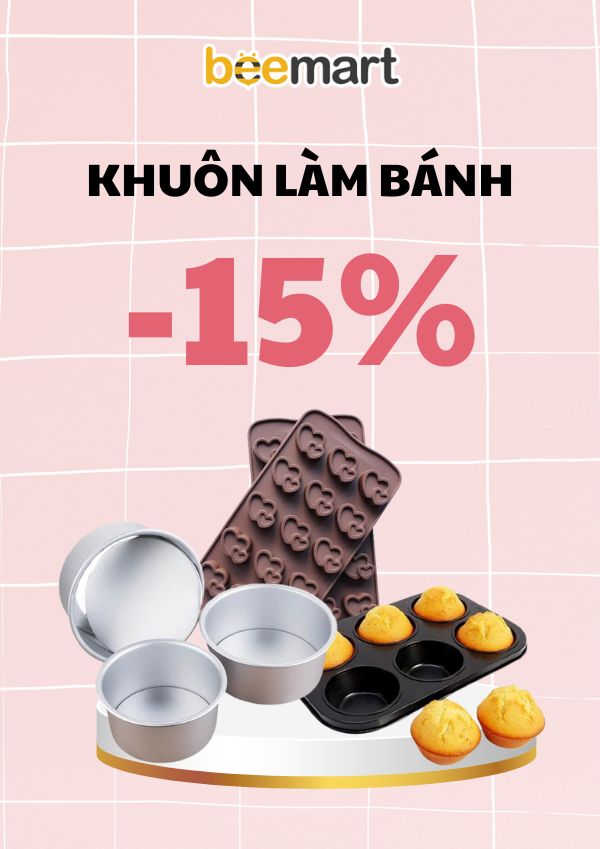 khuôn làm bánh giảm 15%