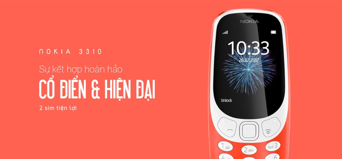 Nokia 3310 sự kết hợp hoàn hảo cổ điển và hiện đại