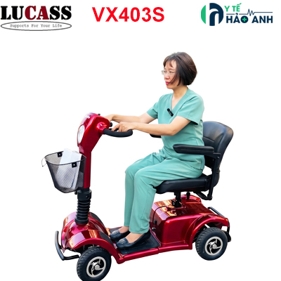xe điện 4 bánh Lucass VX403S người ngồi là nữ