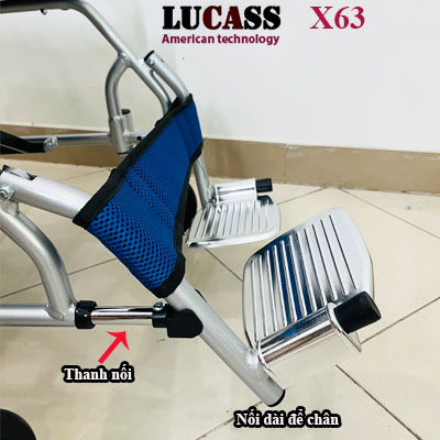 Xe Lăn Lucass X63 Bánh Nhỏ xe lan du lich lucass x63 noi de chan
