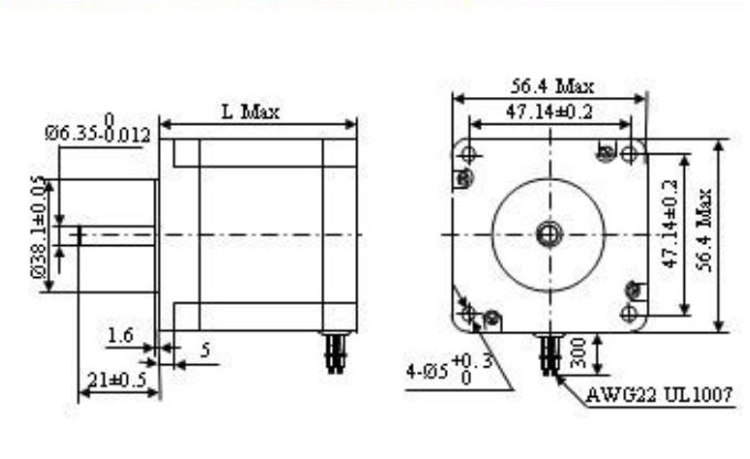 Động cơ bước Sumtor 57HS5630A4 1.2N.m 4