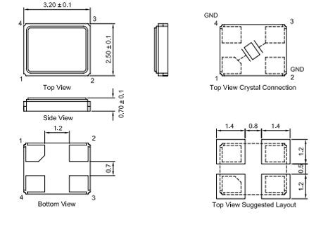 Thạch anh NX3225GA-26MHz