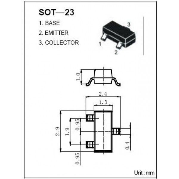 TRANSISTOR S8050 SOT23 0.5A 40V J3Y (10PCS) 1