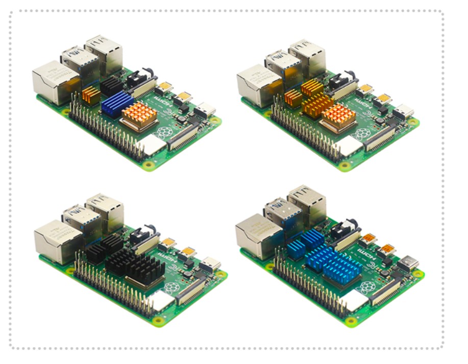 SET đế tản nhiệt cho Raspberry Pi (4pcs/set)