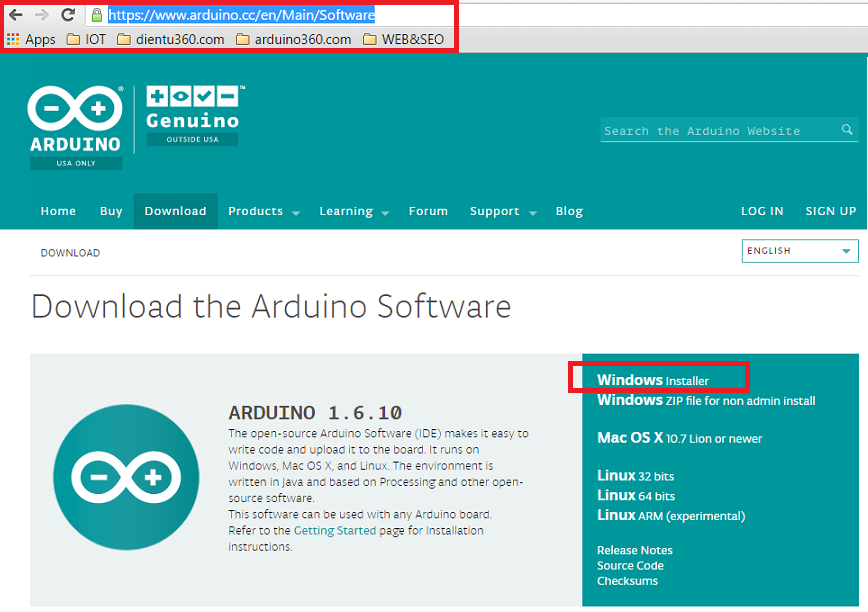 Download Arduino IDE
