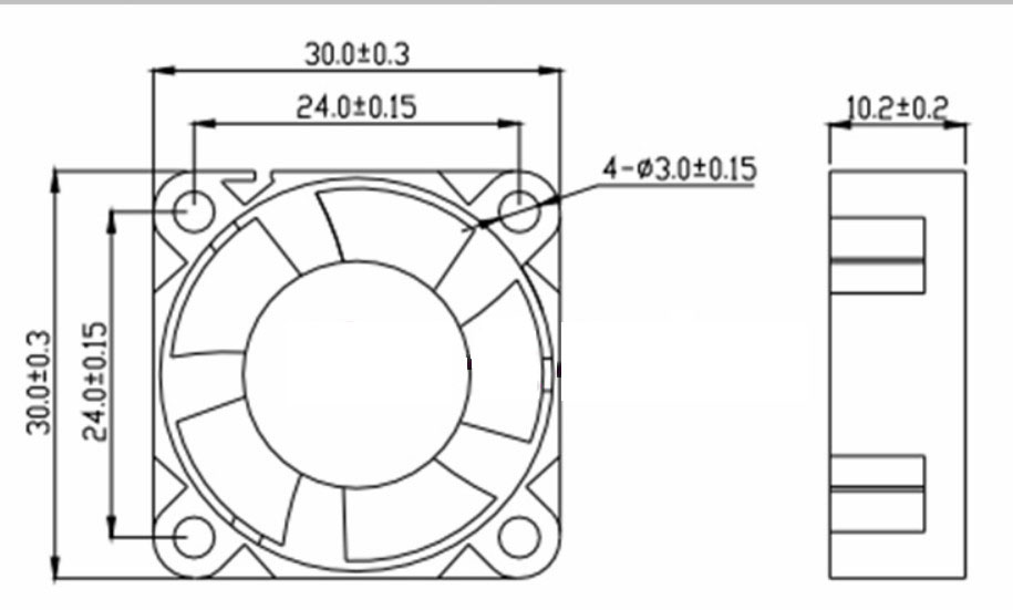 Quạt làm mát chính hãng Delta AFB0312HA 12V 0.15A 3 pha