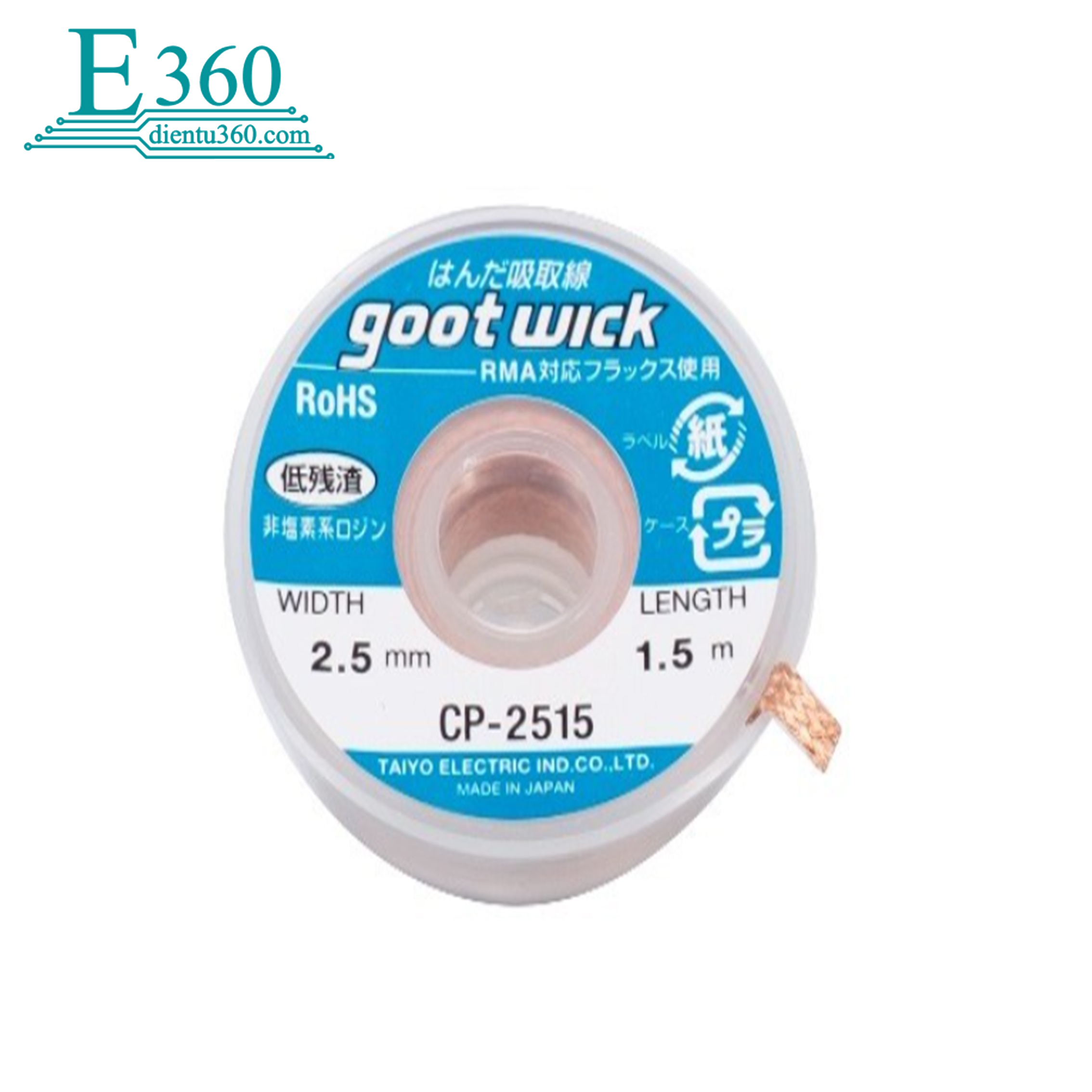 day-dong-hut-chi-cp-2515-goot-2-5mm