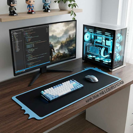 Pad chuột siva màu xanh blue