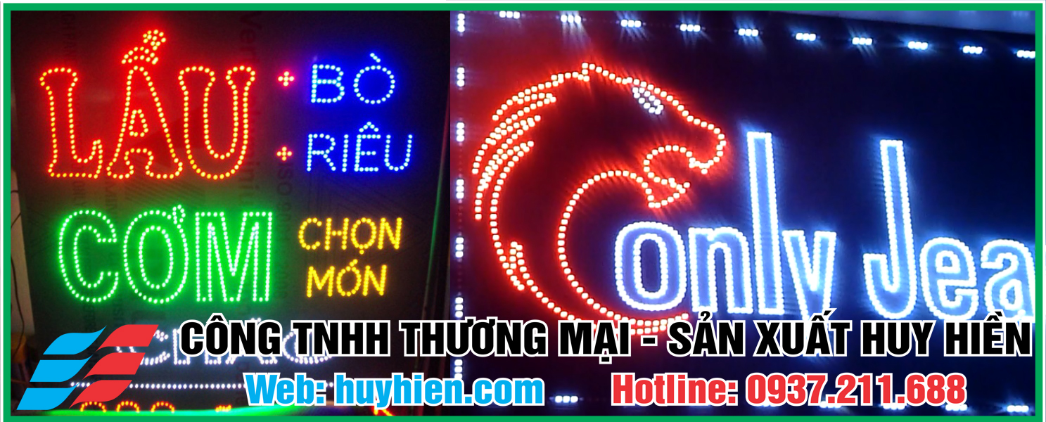 ứng dụng led liền dây trong quảng cáo