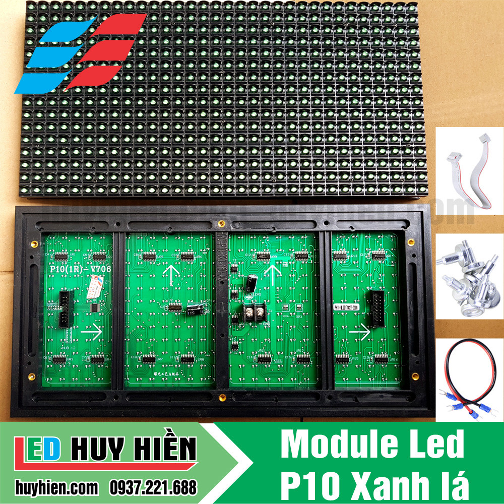 module led p10 màu xanh lá ngoài trời, module P10 xanh lá chất lượng ...