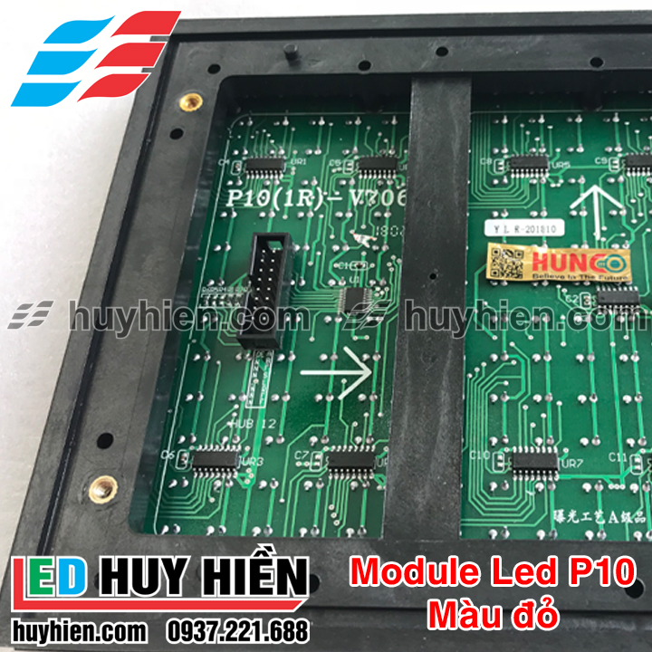 module led p10 mau do, module led màu đỏ P10 ngoài trời, bảo hành 12T ...