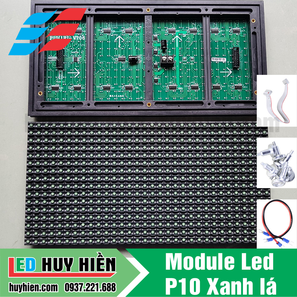 module led p10 màu xanh lá ngoài trời, module P10 xanh lá chất lượng ...