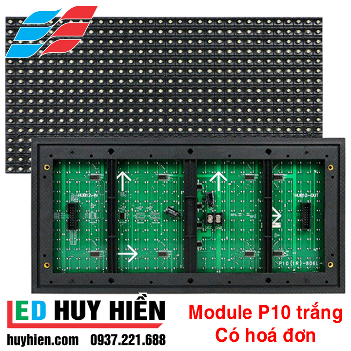 module led p10 màu trắng ngoài trời, Module P10 trắng chất lượng huyhien.vn