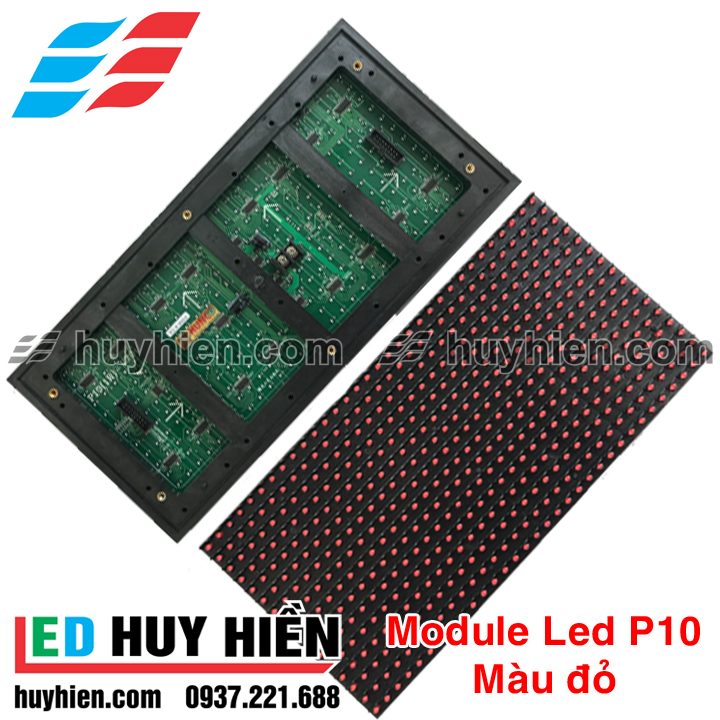 module led p10 mau do, module led màu đỏ P10 ngoài trời, bảo hành 12T ...