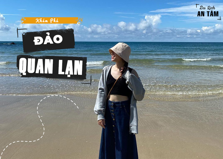 Bãi tắm trên đảo Quan Lạn