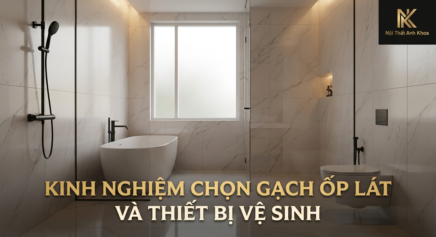 Kinh Nghiệm Vàng Chọn Gạch Ốp Lát Và Thiết Bị Vệ Sinh Cho Ngôi Nhà Hiện Đại