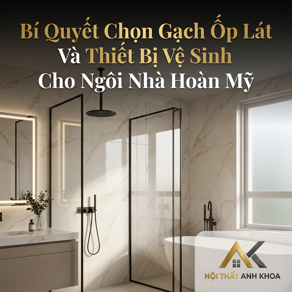 Bí Quyết Chọn Gạch Ốp Lát Và Thiết Bị Vệ Sinh Cho Ngôi Nhà Hoàn Mỹ