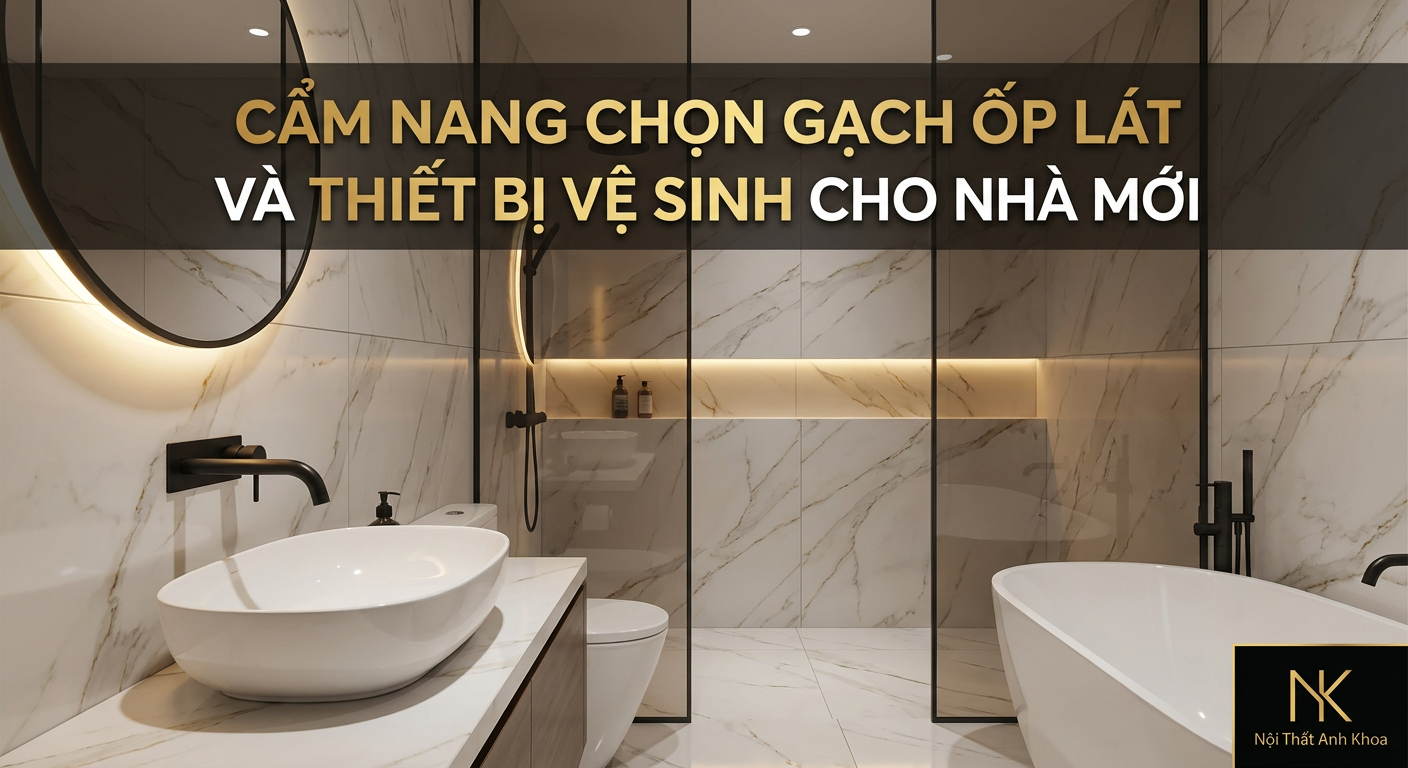 Cẩm Nang Chọn Gạch Ốp Lát Và Thiết Bị Vệ Sinh Cho Nhà Mới Từ Chuyên Gia Nội Thất Anh Khoa
