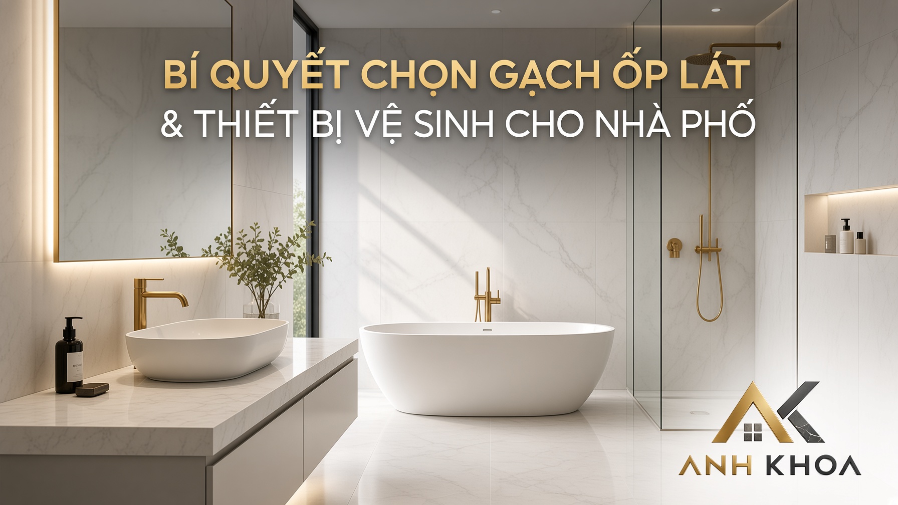 Bí Quyết Chọn Gạch Ốp Lát Và Thiết Bị Vệ Sinh Cho Nhà Phố Hiện Đại