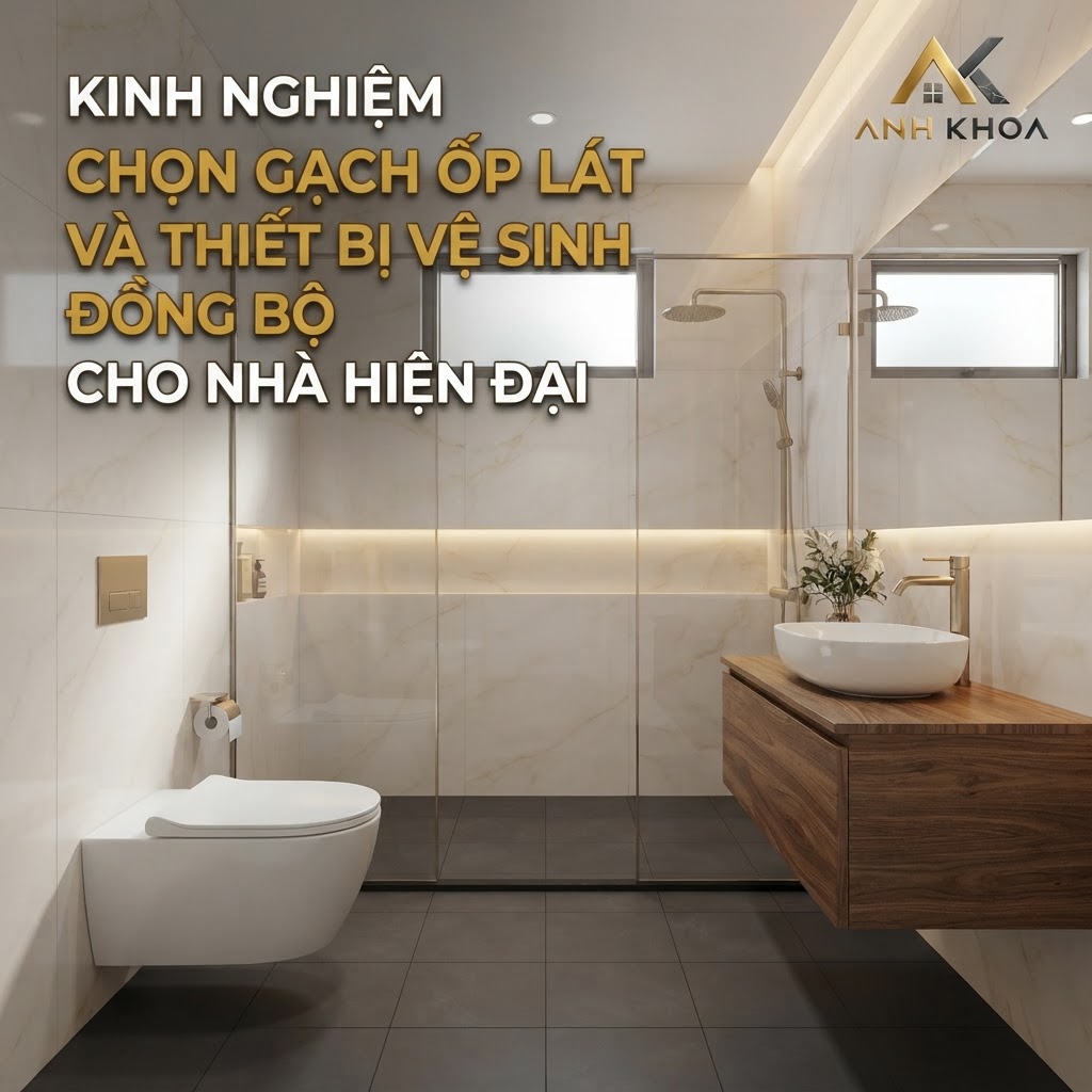 Kinh Nghiệm Chọn Gạch Ốp Lát Và Thiết Bị Vệ Sinh Đồng Bộ Cho Nhà Hiện Đại
